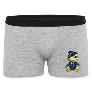 Grenouille Policier - Boxer Homme - gris chiné - Devant