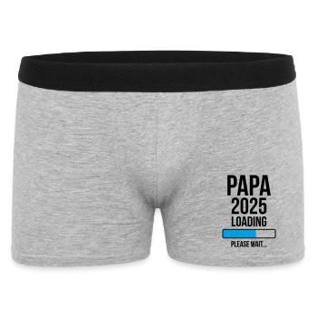 Papa 2025 Loading Please wait... - Men's Boxer Shorts - heather grey - Front