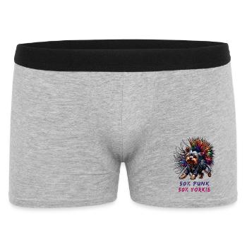Yorkshire Terrier Punk - Boxer Homme - gris chiné - Devant