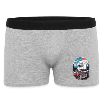 Adventure Tour USA - Men's Boxer Shorts - heather grey - Front