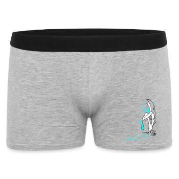 Illustration de la chute - Boxer Homme - gris chiné - Devant