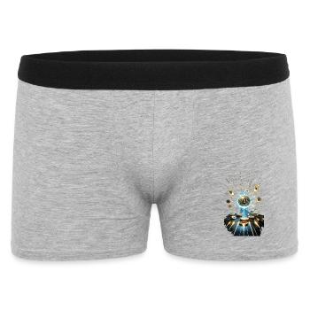 Bitcoin Explosion Digital Art Design - Men's Boxer Shorts - heather grey - Front