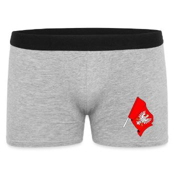 Flag: Masovia, Poland - Men's Boxer Shorts - heather grey - Front