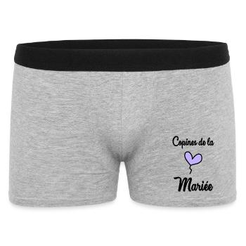 MARIEE. FUTURE MARIEE. EVJF. TEAM. TEAM MARIEE - Boxer Homme - gris chiné - Devant