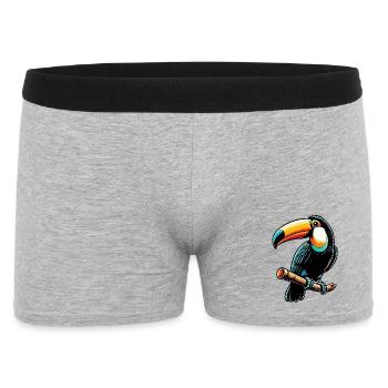 Toucan - Men's Boxer Shorts - heather grey - Front
