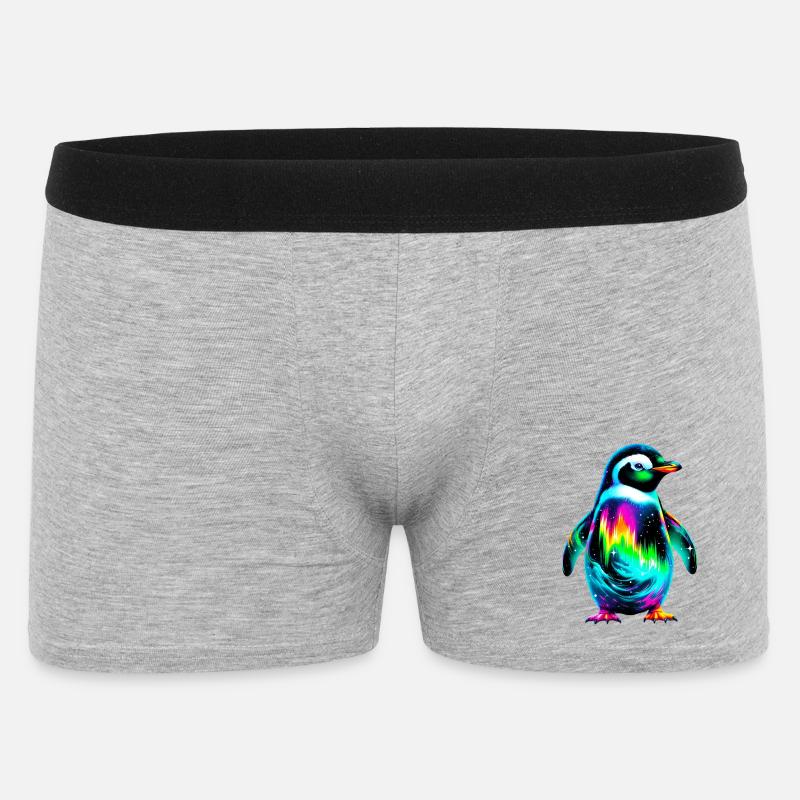 Penguin - Men's Boxer Shorts - heather grey