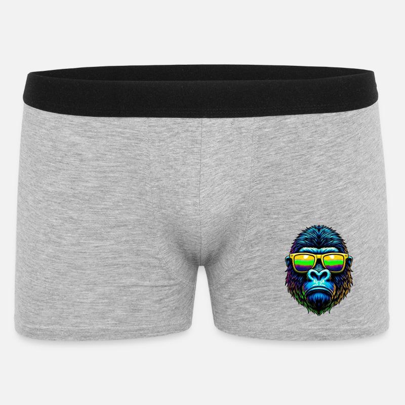 Gorilla - Männer Boxer Shorts - Grau meliert