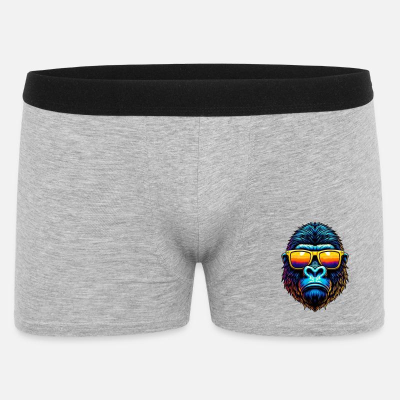 Gorilla - Männer Boxer Shorts - Grau meliert