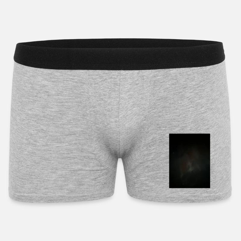 Nebel, Nachthimmelskörper - Männer Boxer Shorts - Grau meliert