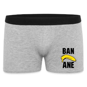 Banane - Männer Boxer Shorts - Grau meliert - Vorne