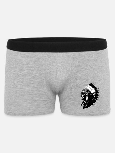 Indian Chief - Men's Boxer Shorts - heather grey
