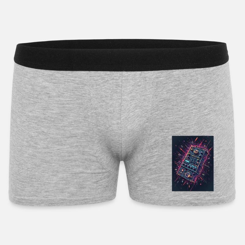 Digital DJ Controller Explosion - Men's Boxer Shorts - heather grey