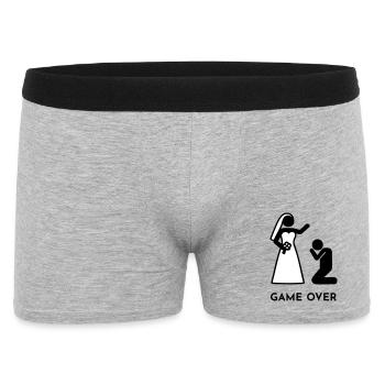 Wedding - Game over - Men's Boxer Shorts - heather grey - Front