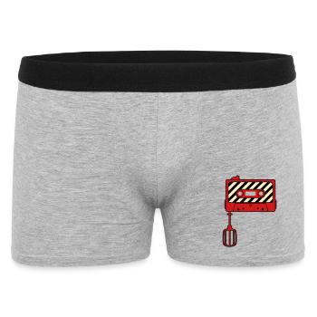 Mixtape vs. Mixer – Design culte de la musique rétro - Boxer Homme - gris chiné - Devant