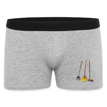 Râteau à feuilles, pelle et balai - Boxer Homme - gris chiné - Devant