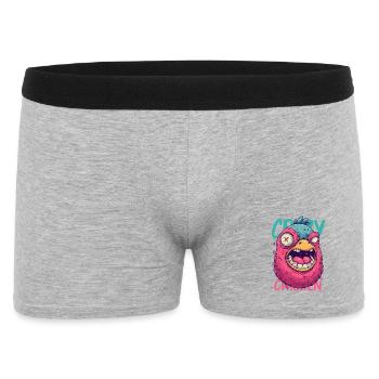 Crazy Chicken Dessin animé Monstre - Boxer Homme - gris chiné - Devant