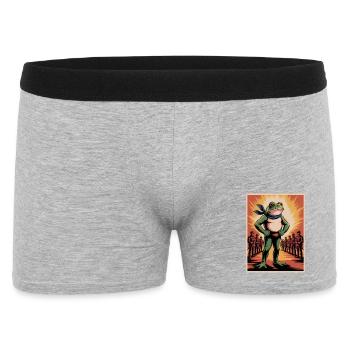 Portland Resistance Frog - T-Shirt Manifestations USA - Boxer Homme - gris chiné - Devant