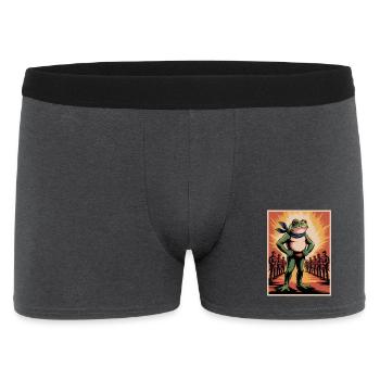 Portland Resistance Frog - USA Protests T-Shirt - Men's Boxer Shorts - charcoal grey - Front