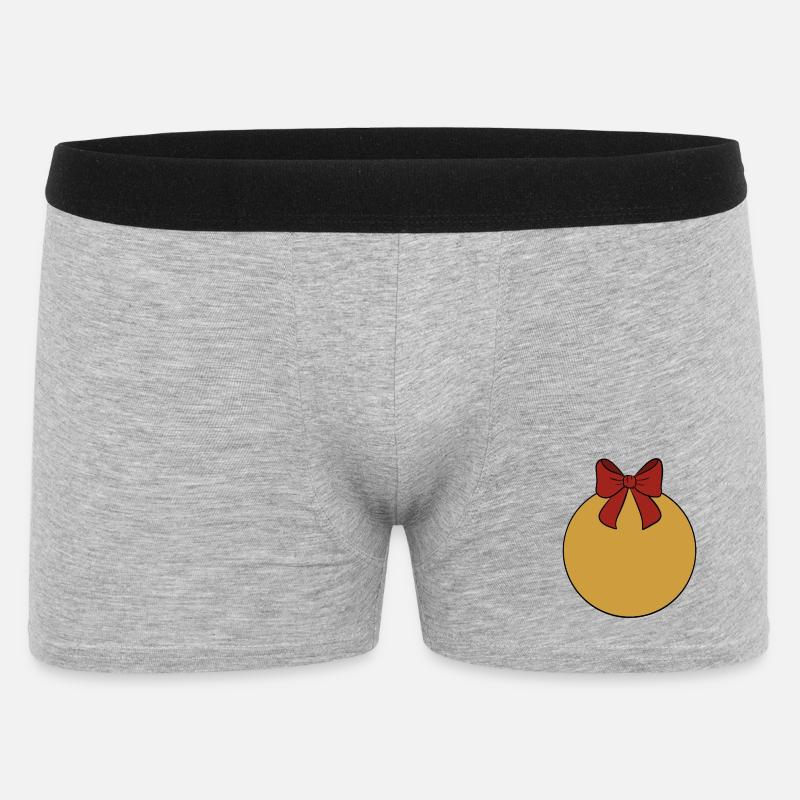 Weihnachtskugel  - Männer Boxer Shorts - Grau meliert