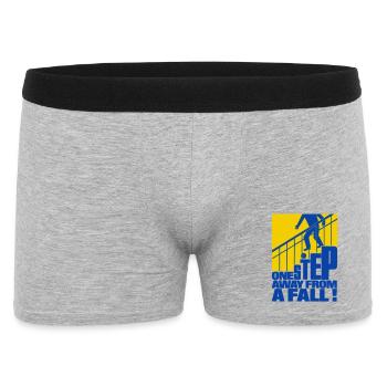 One Step Away from a Fall - Boxer Homme - gris chiné - Devant