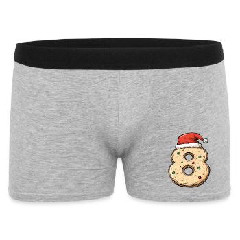 8 Number Cookie Christmas - Men's Boxer Shorts - heather grey - Front