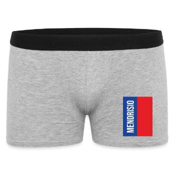 Mendrisio Blue Red Vertical - Men's Boxer Shorts - heather grey - Front