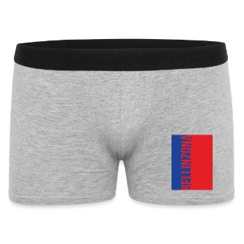 Bellinzona Ticino T-Shirt Souvenir - Boxer Homme - gris chiné - Devant