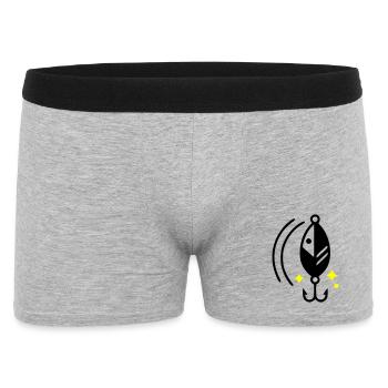 Leurre de pêche Clignotant Icône d’hameçon - Boxer Homme - gris chiné - Devant