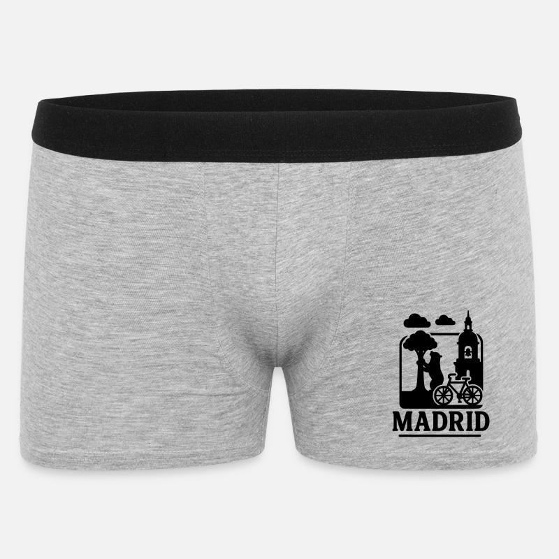 Monuments de Madrid - Boxer Homme - gris chiné