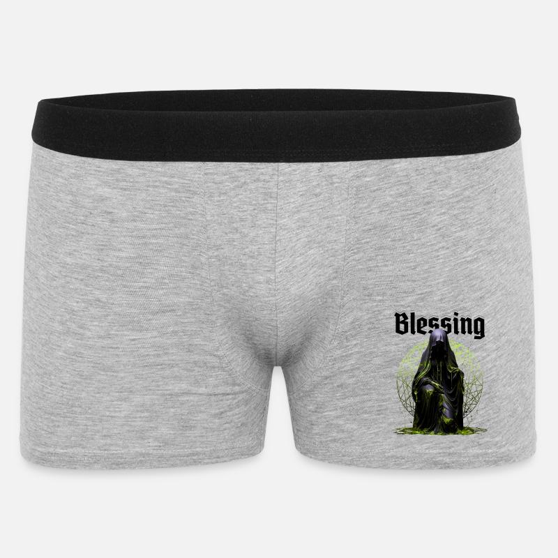 Blessing - Männer Boxer Shorts - Grau meliert