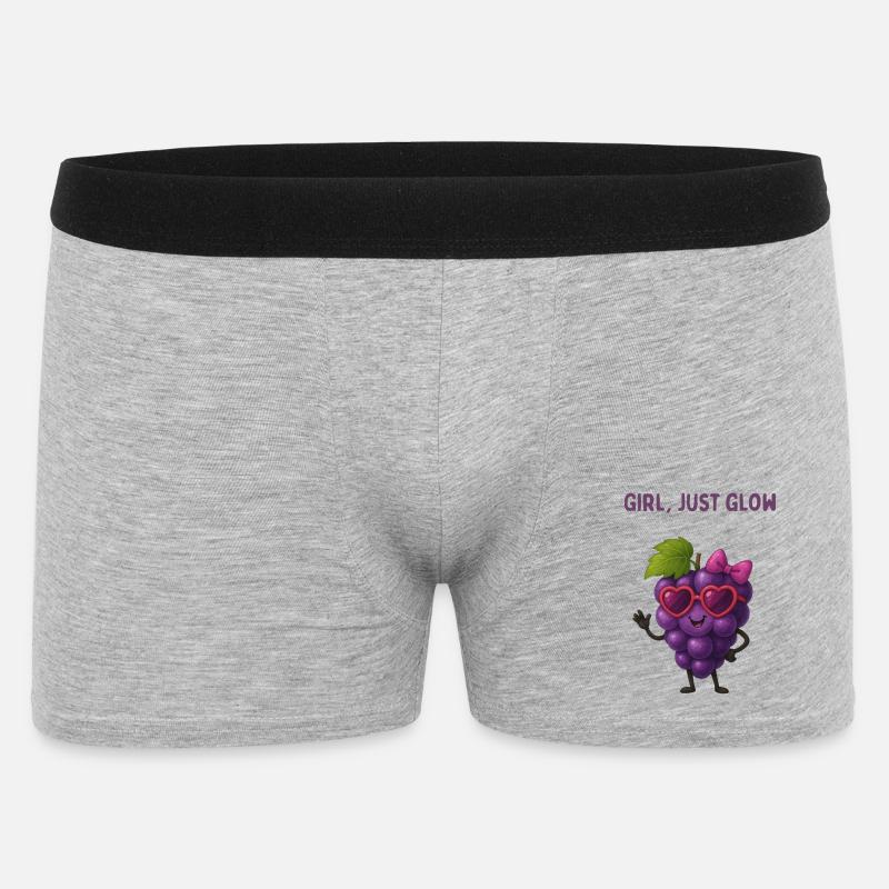 Grappe Glow Mädchen Power - Männer Boxer Shorts - Grau meliert