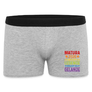 Matura 2026: Real legend leaves the site - Men's Boxer Shorts - heather grey - Front