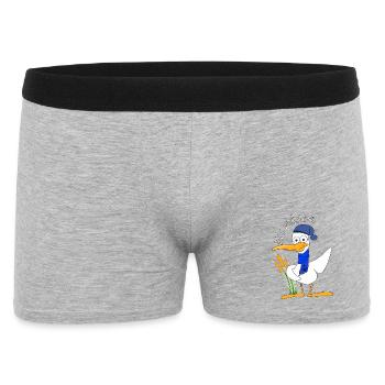 Mer du Nord - Boxer Homme - gris chiné - Devant