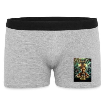 Das_Geheimnis_der_Nautilus_Noir - Männer Boxer Shorts - Grau meliert - Vorne