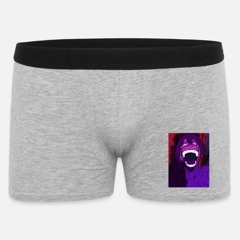Verfluchtes Lachen - Männer Boxer Shorts - Grau meliert