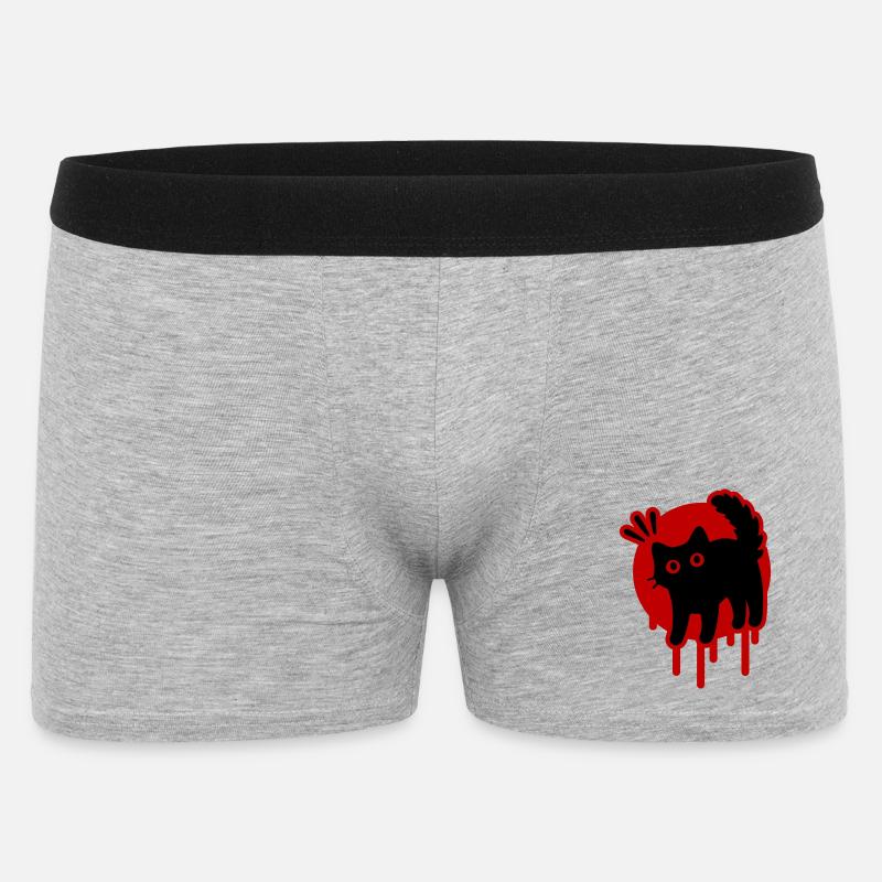Chat Chat - Boxer Homme - gris chiné