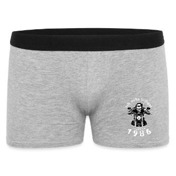 40e anniversaire Je vais à fond depuis 02/1986 - Boxer Homme - gris chiné - Devant
