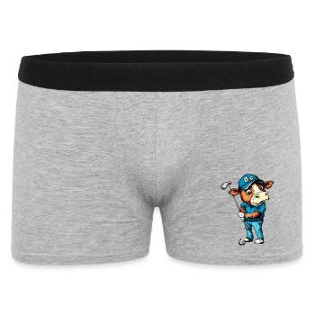 Cow Golf - Men's Boxer Shorts - heather grey - Front