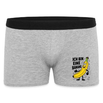 Costume de banane Fruit Bananes Bananes Fruit de Carnaval - Boxer Homme - gris chiné - Devant