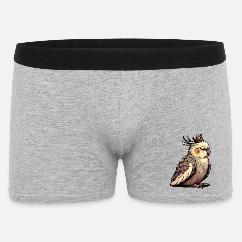 Calopsitte Calopsitte Calopsitte Oiseau calopsitte - Boxer Homme - gris chiné