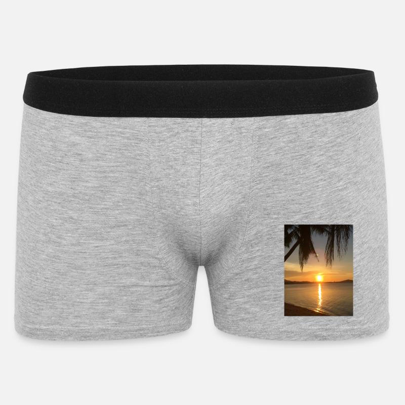 SUNDOWNER - Männer Boxer Shorts - Grau meliert