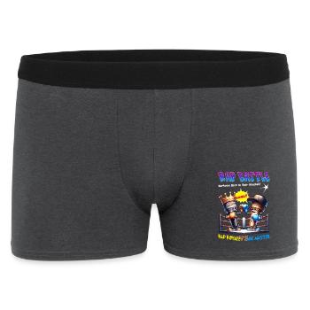 Bataille de micros de rap - Boxer Homme - charbon - Devant