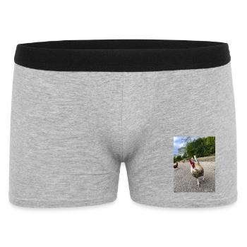 Es-tu une poule ? - Boxer Homme - gris chiné - Devant