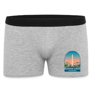 Buenos Aires Argentina Vintage Travel Poster - Men's Boxer Shorts - heather grey - Front