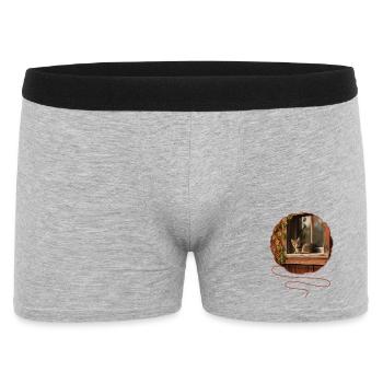 Design de t-shirt « Chat » - Boxer Homme - gris chiné - Devant