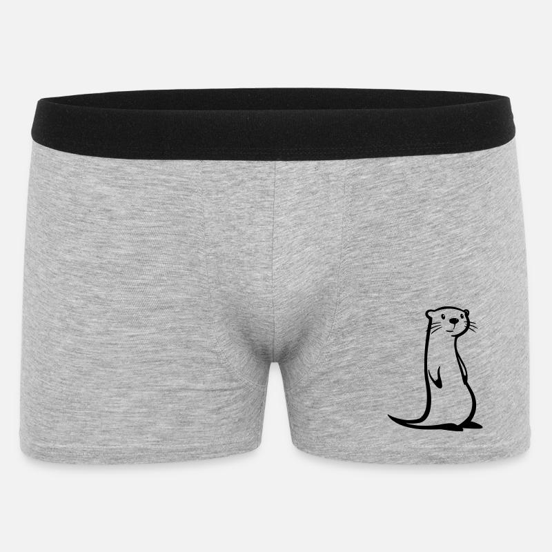 Otter - Männer Boxer Shorts - Grau meliert