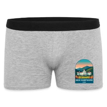 Art d’affiches vintage du New Hampshire USA - Boxer Homme - gris chiné - Devant