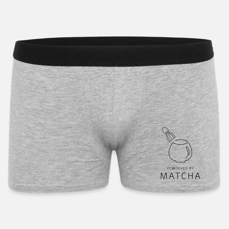 PowderedByMatcha - Men's Boxer Shorts - heather grey