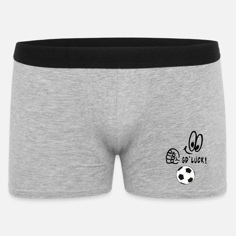 good-luck - Männer Boxer Shorts - Grau meliert