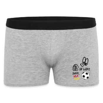 Fußball - Männer Boxer Shorts - Grau meliert - Vorne